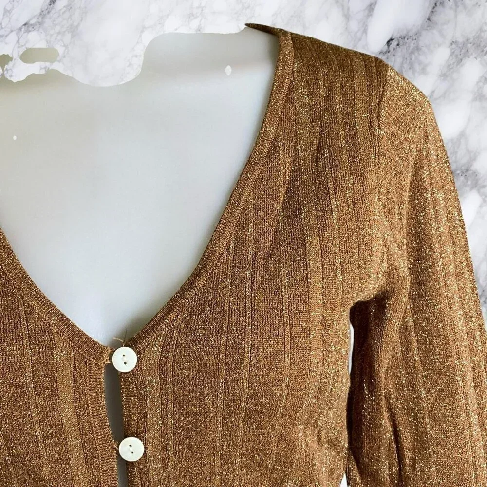 LPA Vance Mini Cardigan in Bronze